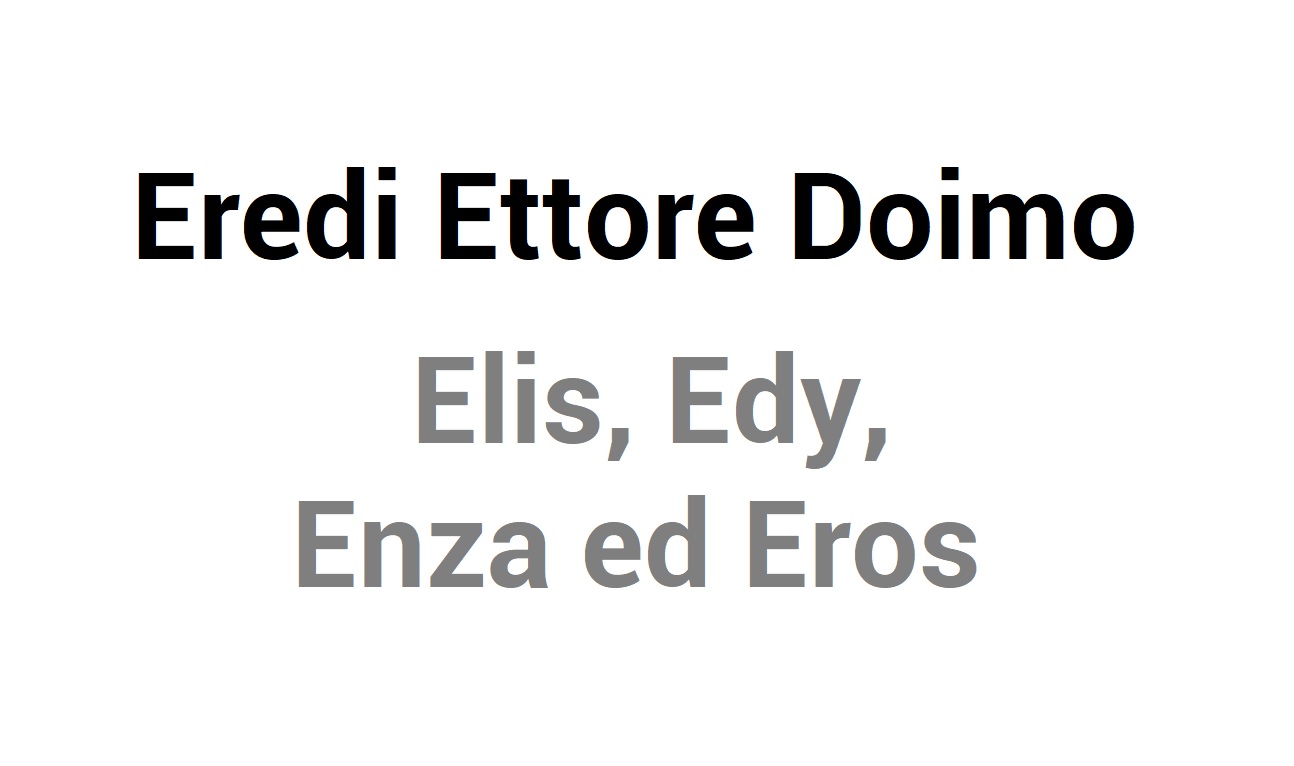 Eredi Ettore DOIMO