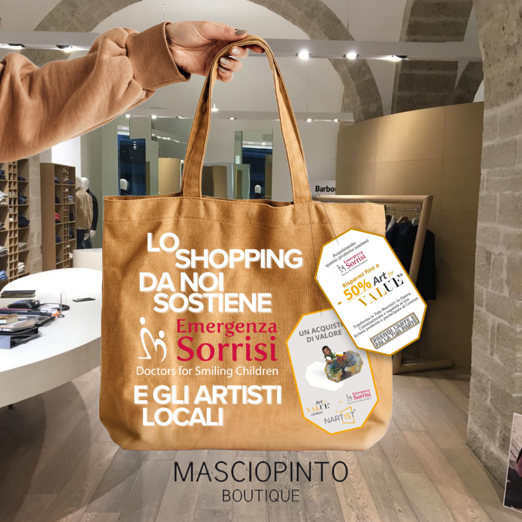 Negozio Masciopinto boutique foto interno con cartellino art for value